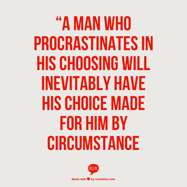 Procrastination of choice