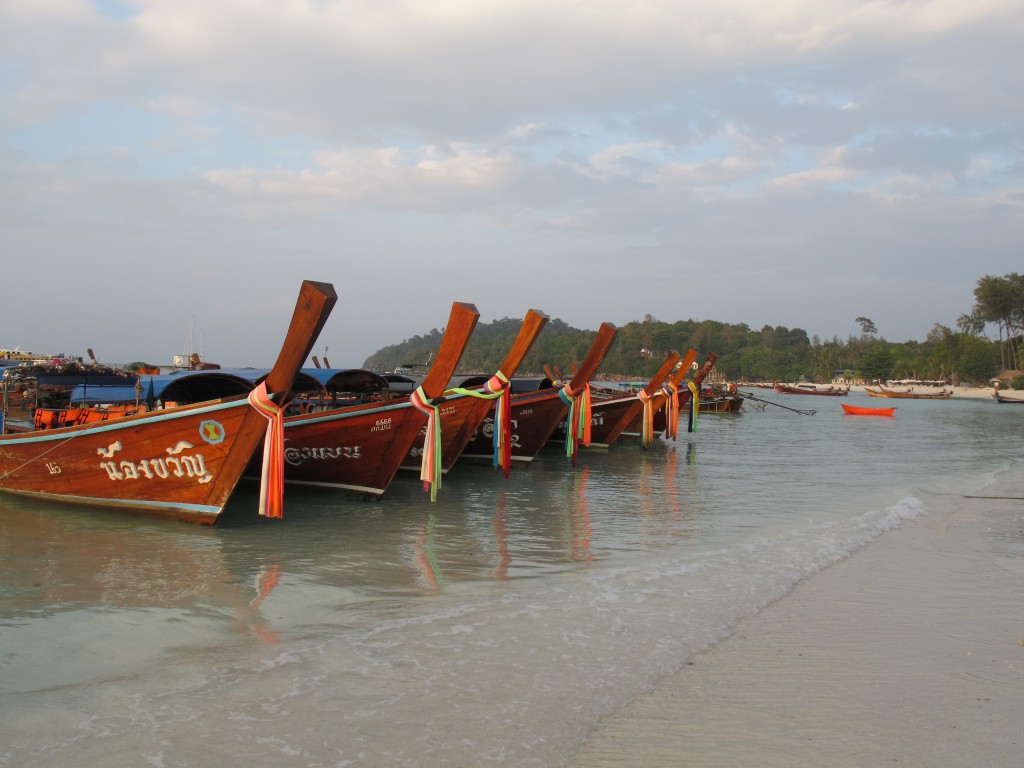 Longtail boats in Koh Lipe