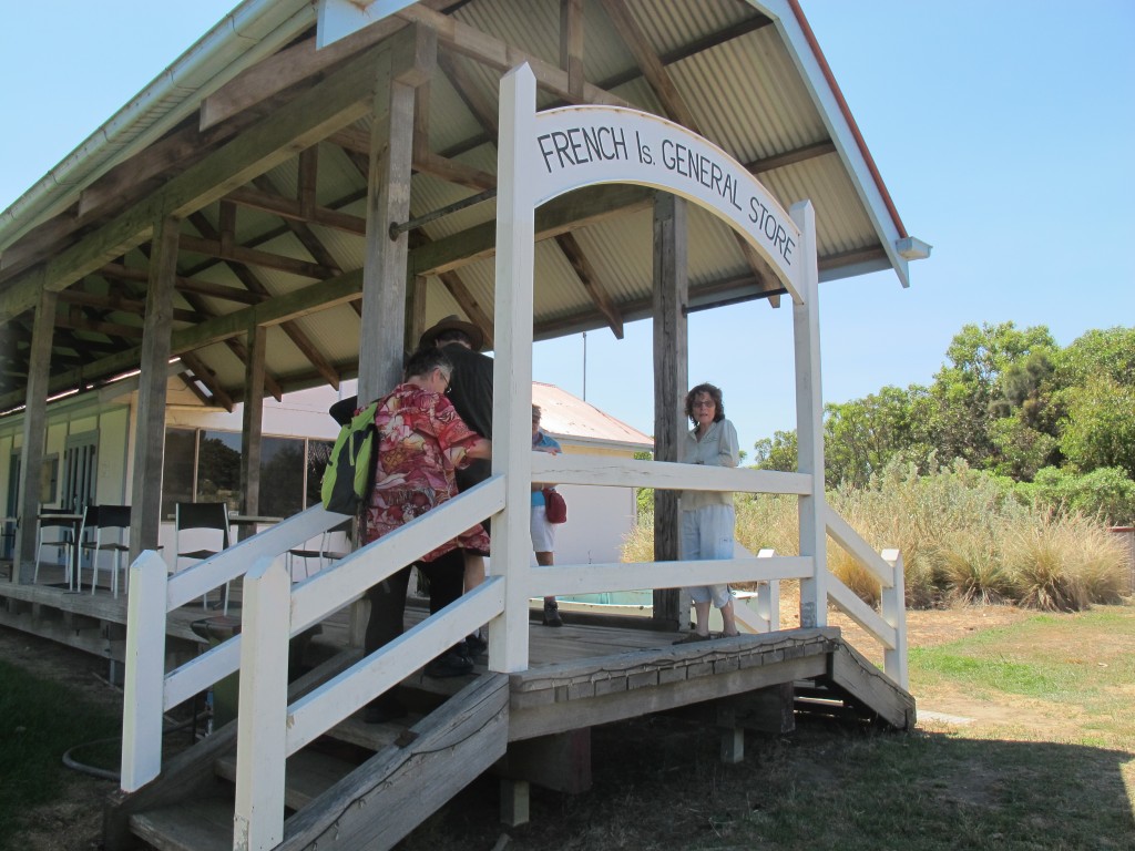 Visiting the General Store (the only shop on French Island) during Lois' bus tour.