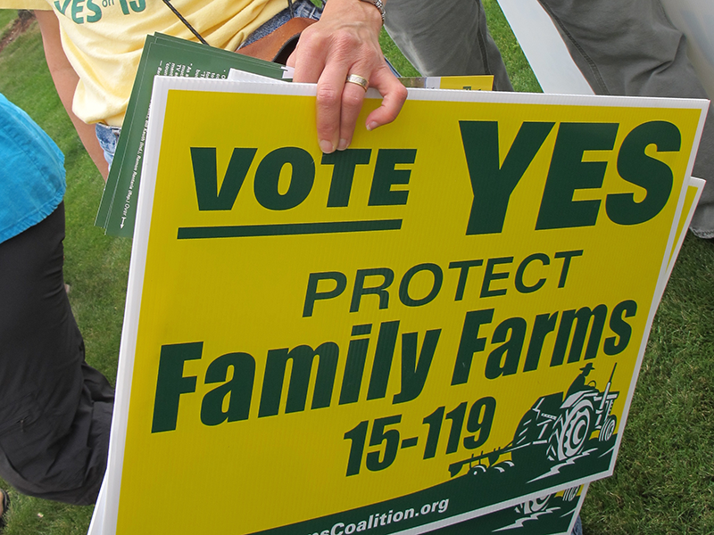 Vote YES. Protect Family Farms.